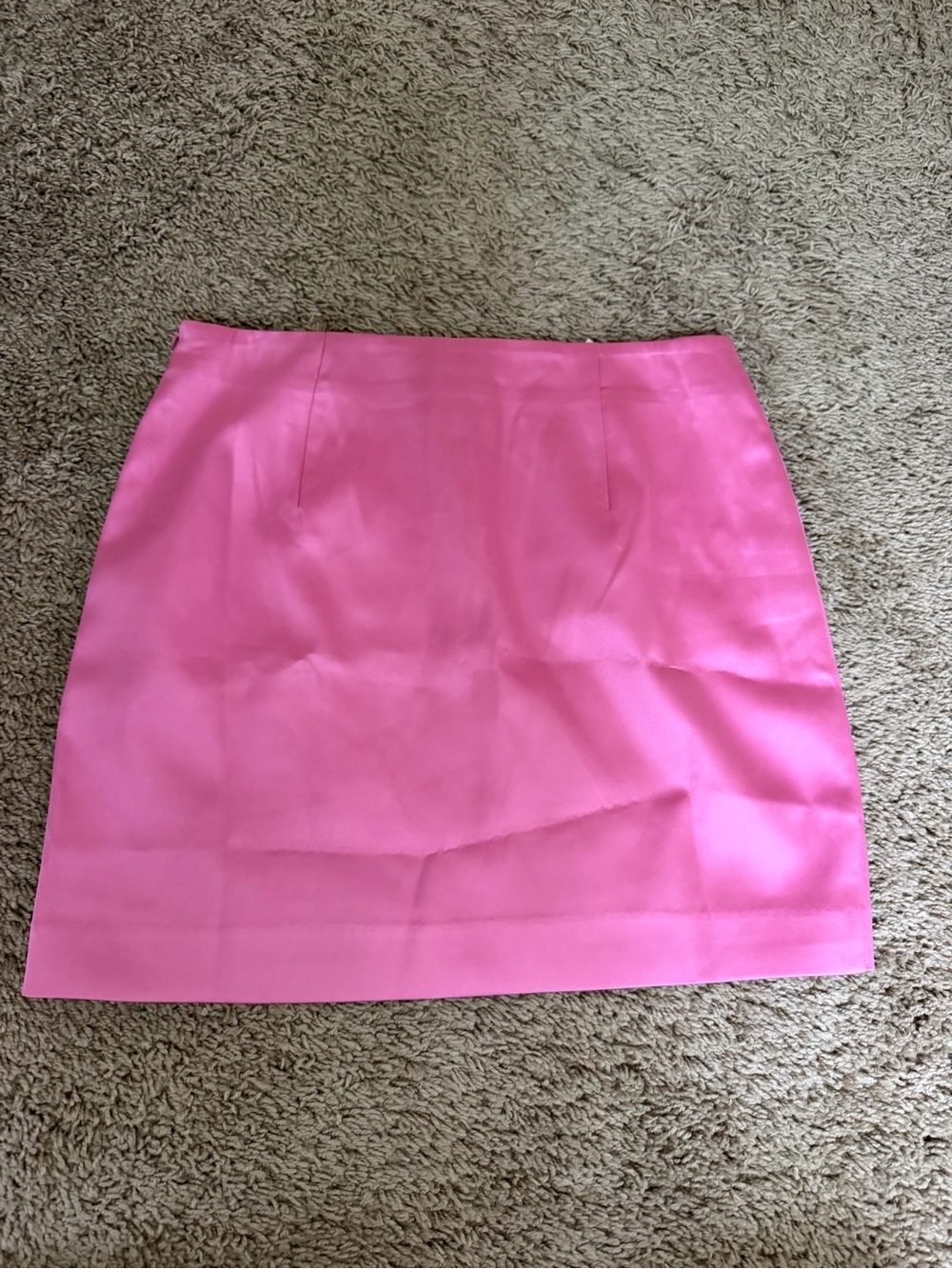 GREY LAB Pink Satin Mini Skirt